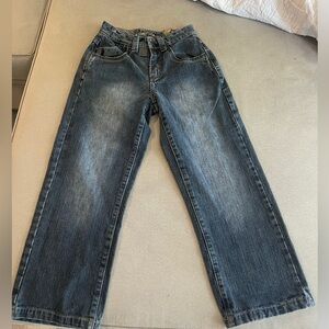 Blue Relaxed Jeans with Vintage-Inspired Wash